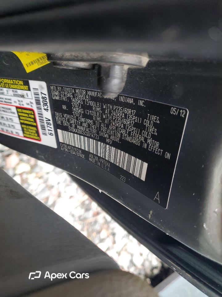 Toyota Sienna 2012