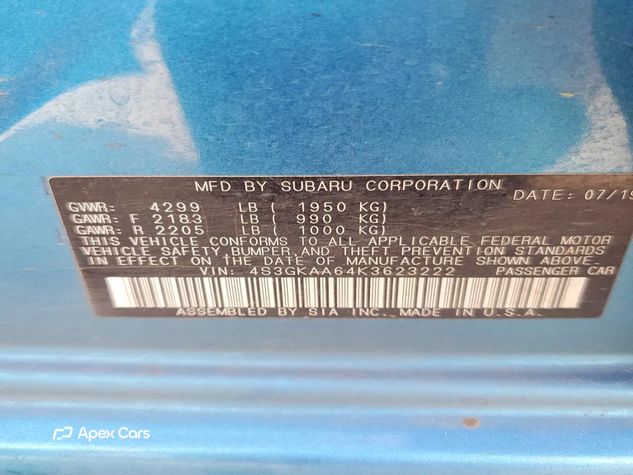 Subaru Impreza 2019