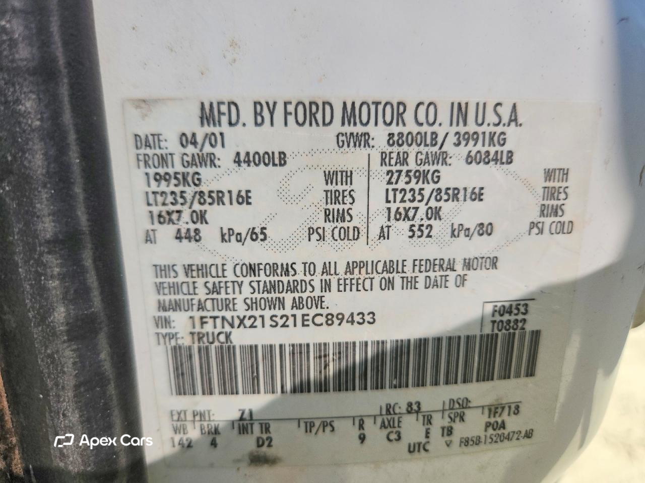 Ford F250 2001