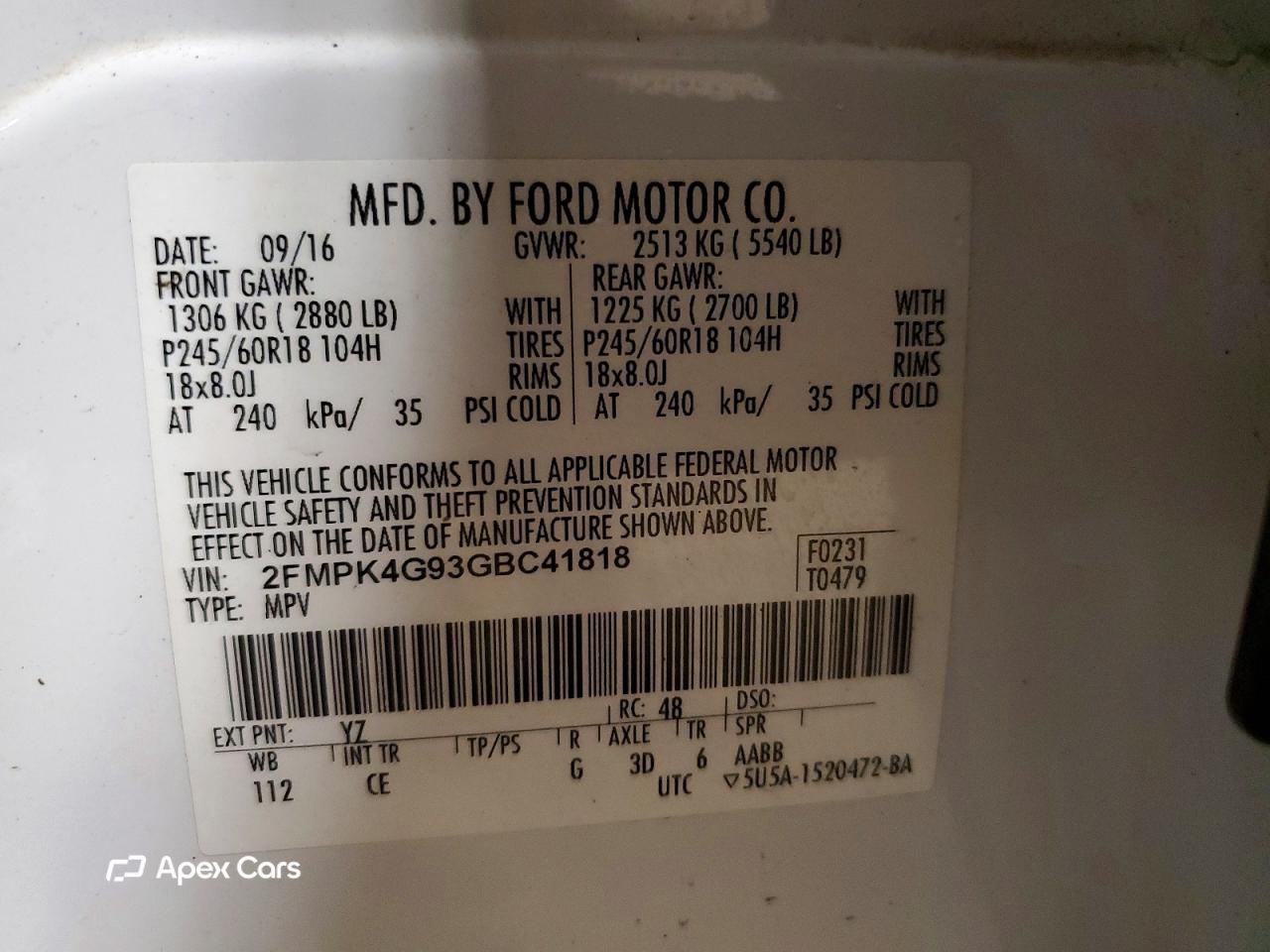 Ford Edge 2016