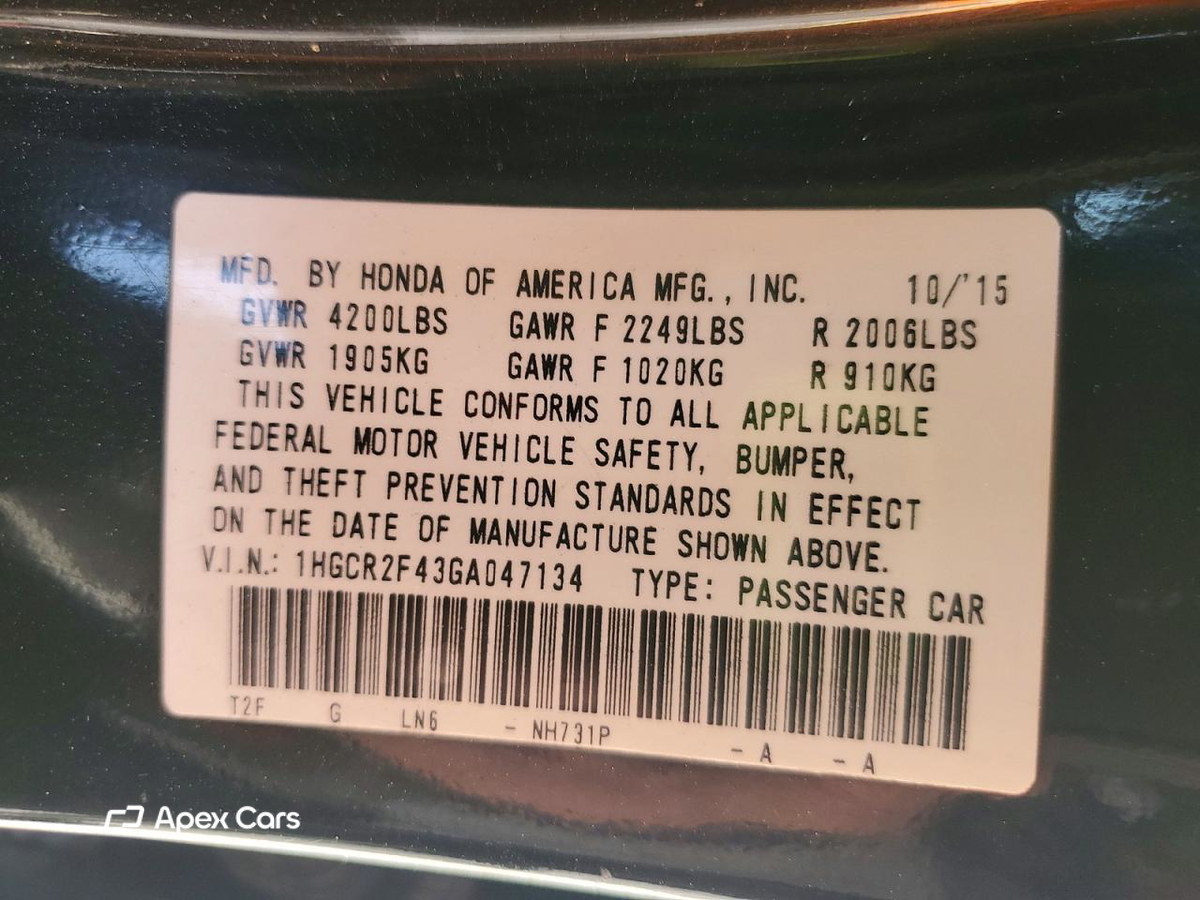 Honda Accord 2016