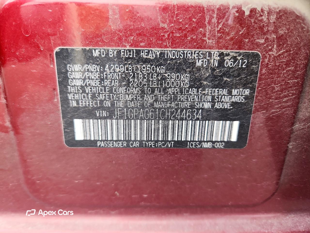 Subaru Impreza 2012