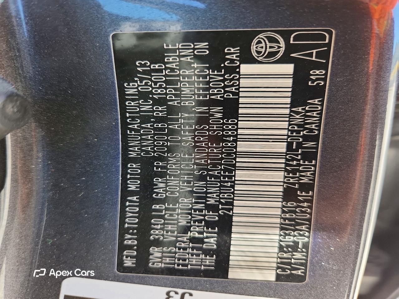 Toyota Corolla 2013