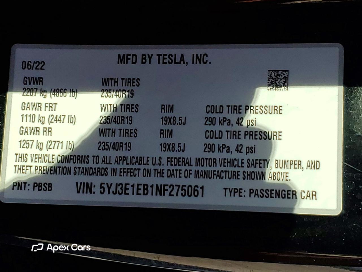 Tesla Model 3 2022