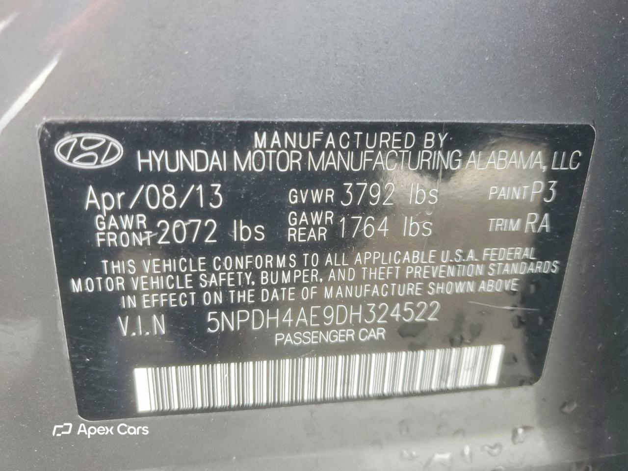 Hyundai Elantra 2013