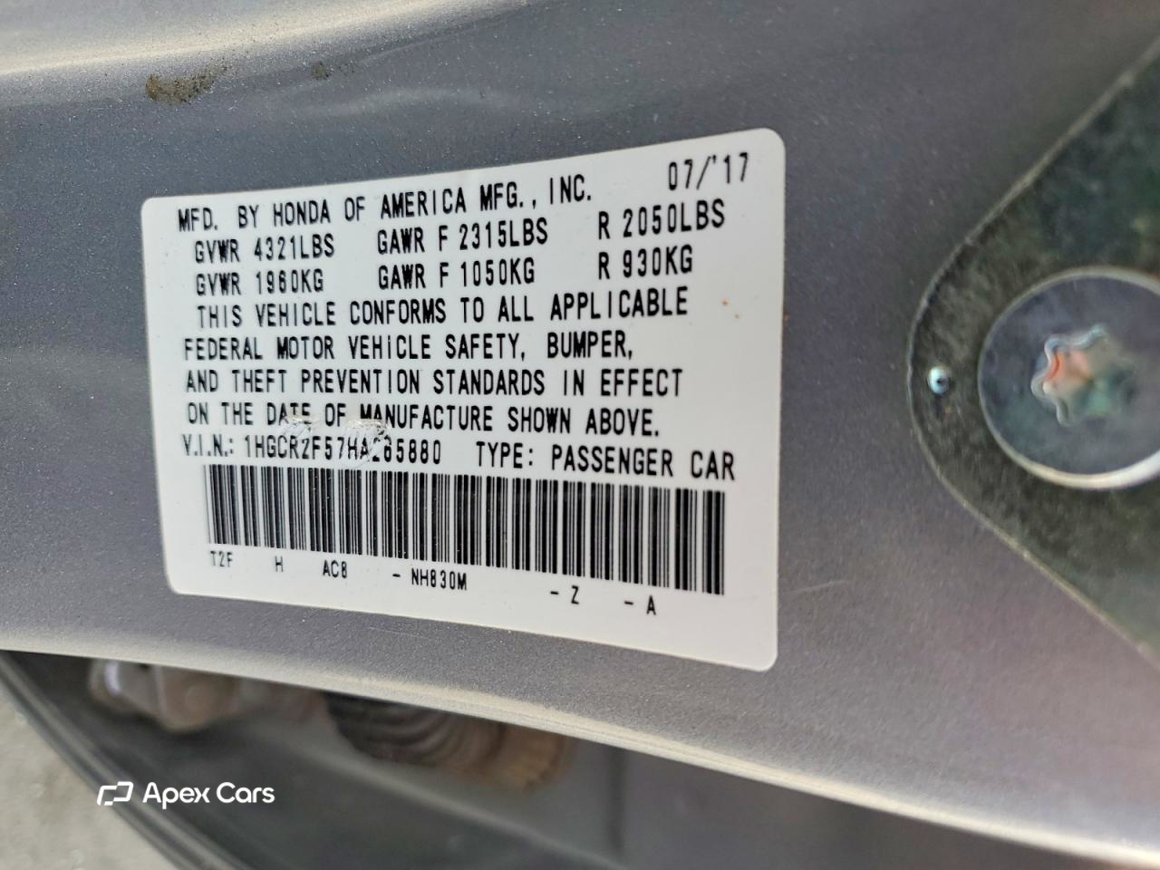 Honda Accord 2017