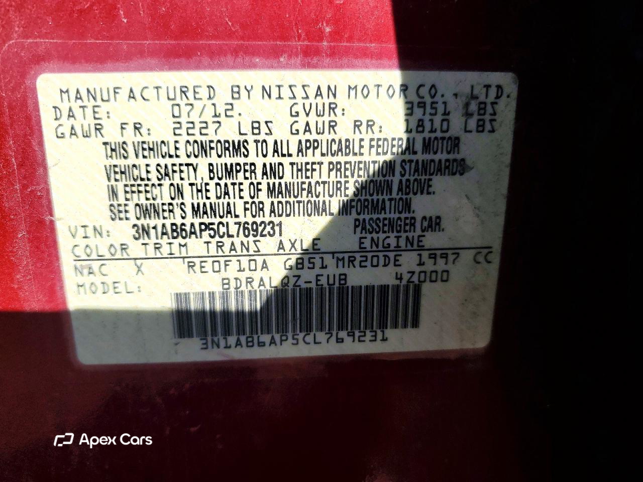 Nissan Sentra 2012