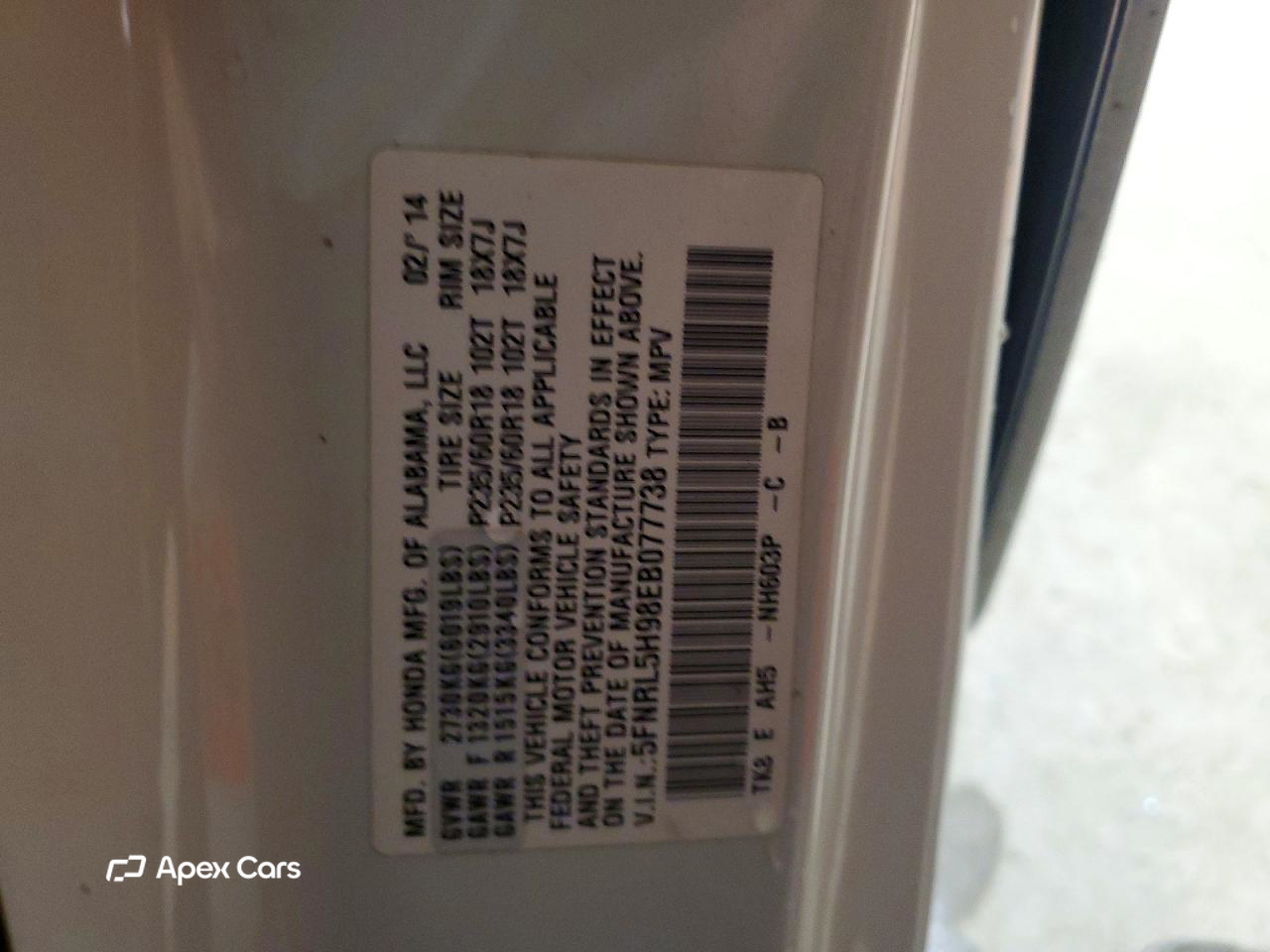 Honda Odyssey 2014