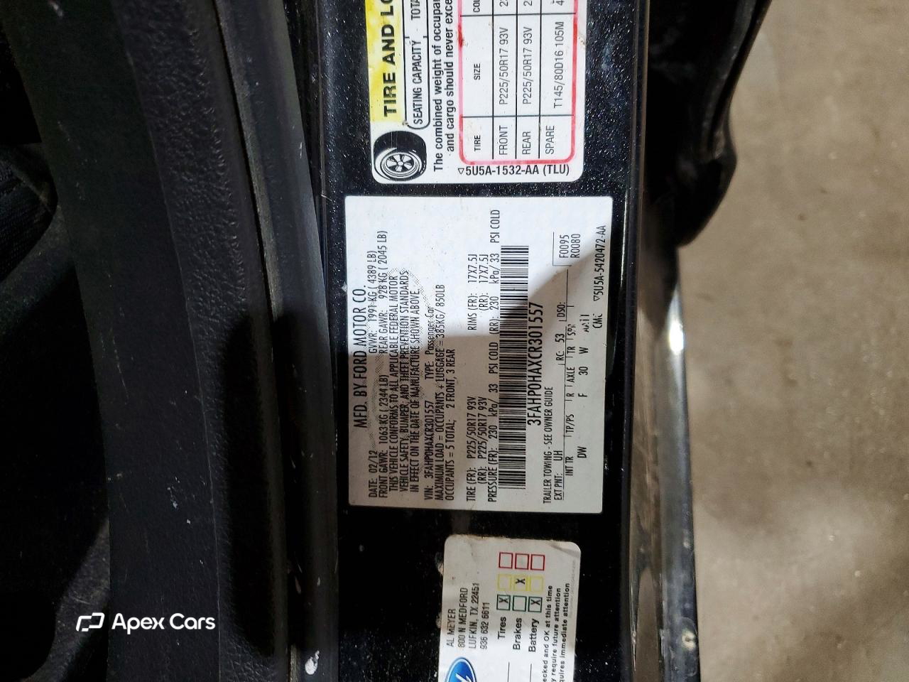 Ford Fusion 2012