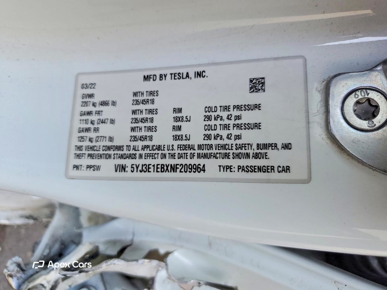 Tesla Model 3 2022