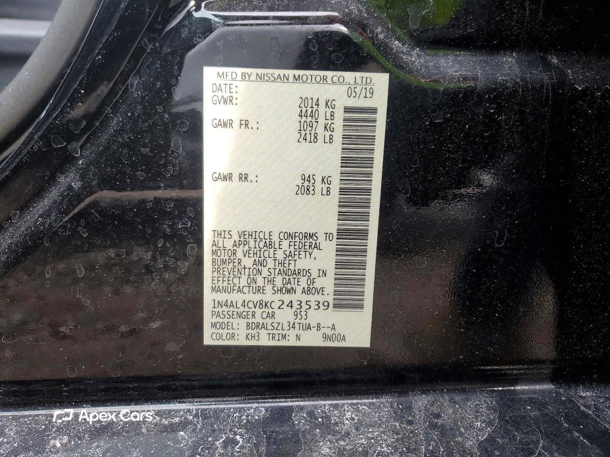 Nissan Altima 2019
