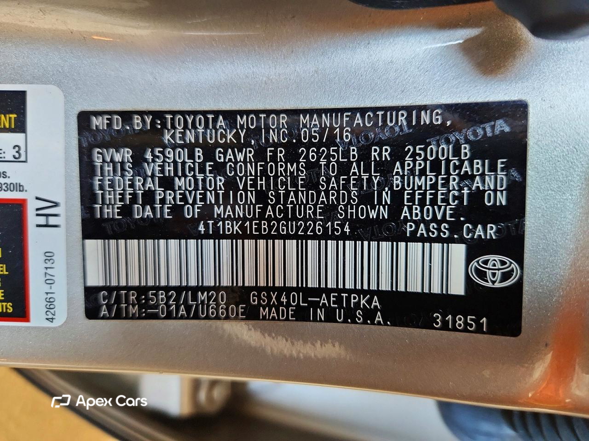 Toyota Avalon 2016