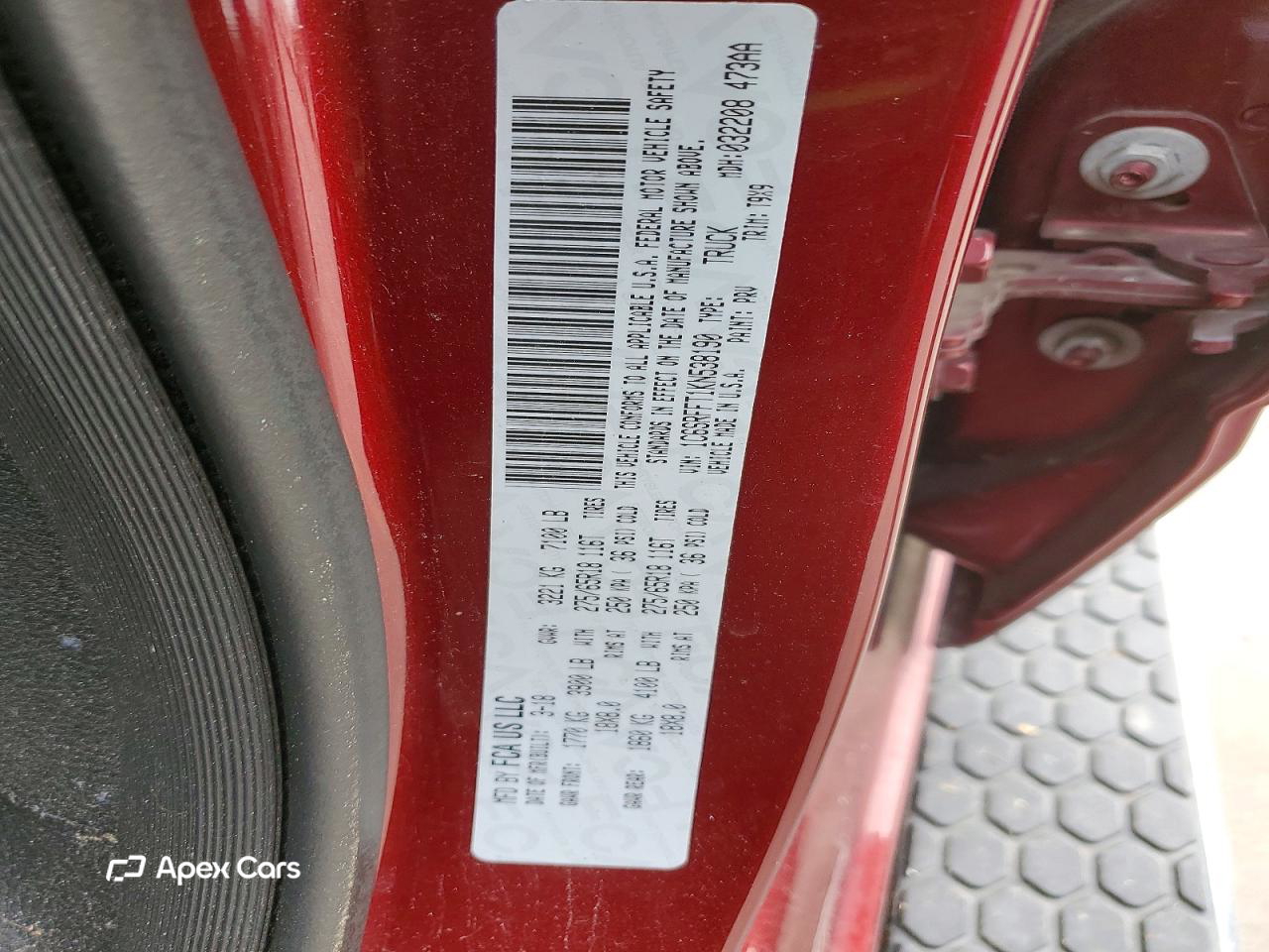 RAM 1500 2019
