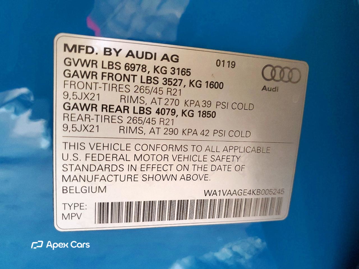 Audi e-tron 2019