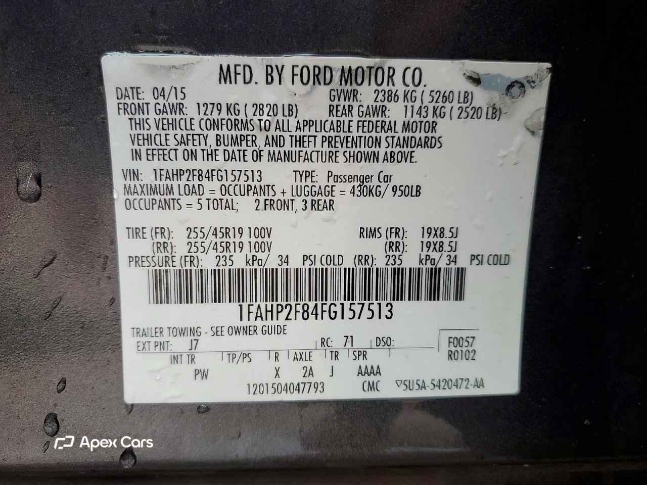 Ford Taurus 2015