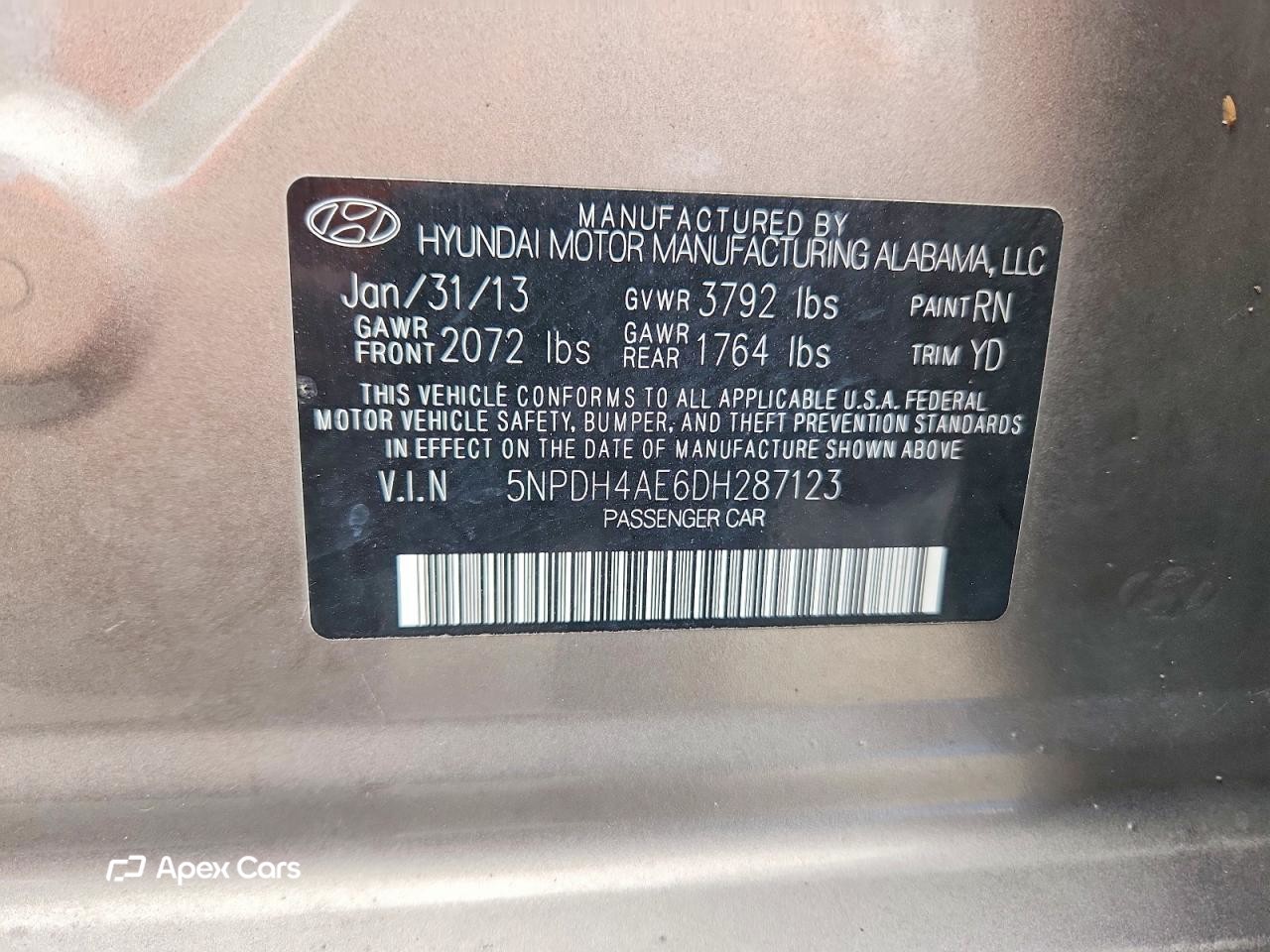 Hyundai Elantra 2013