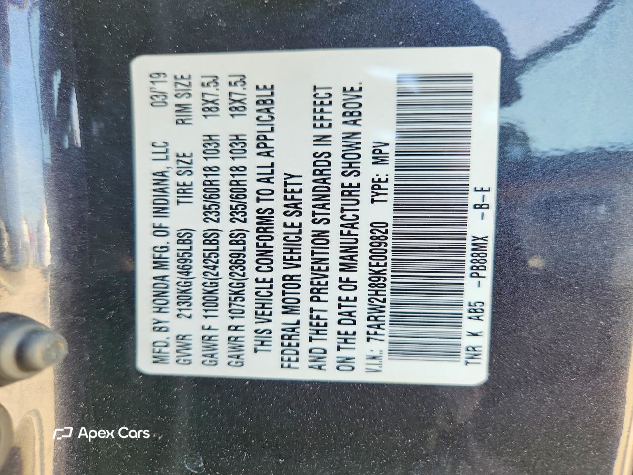 Honda CR-V 2019