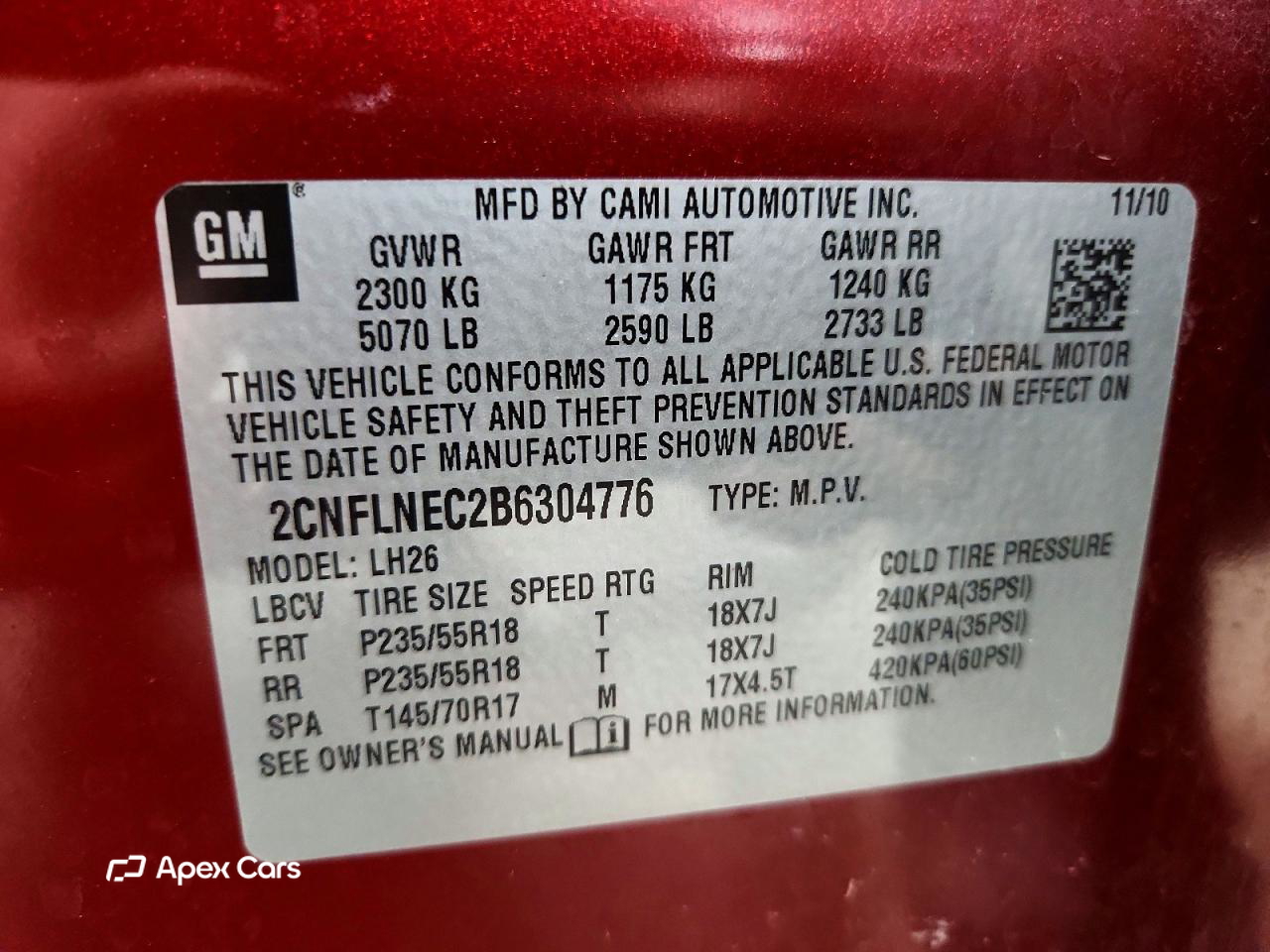 Chevrolet Equinox 2011