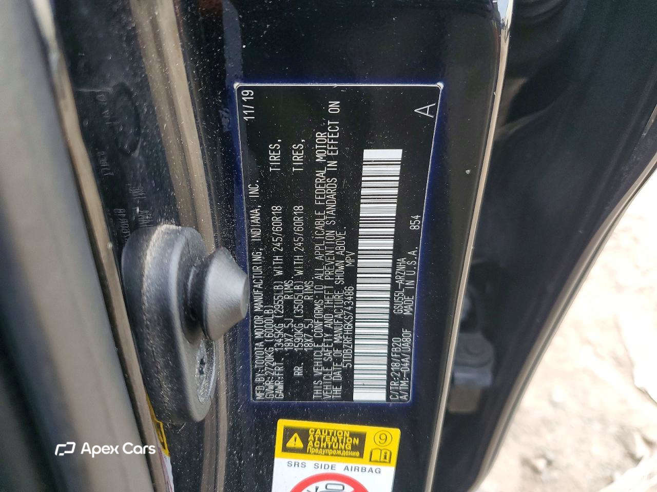 Toyota Highlander 2019