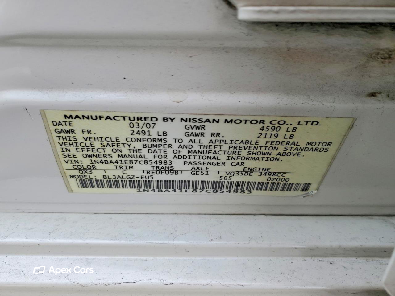 Nissan Maxima 2007