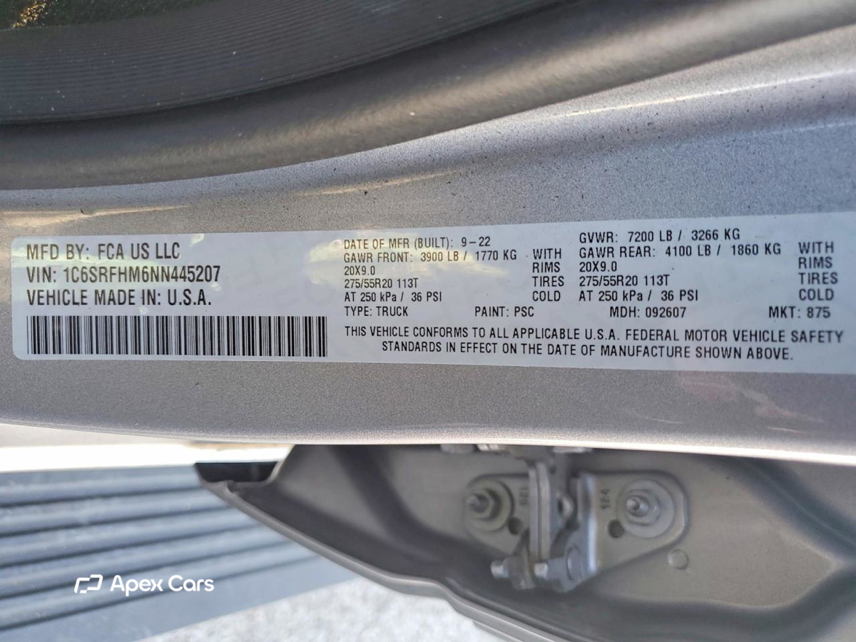 RAM 1500 2022