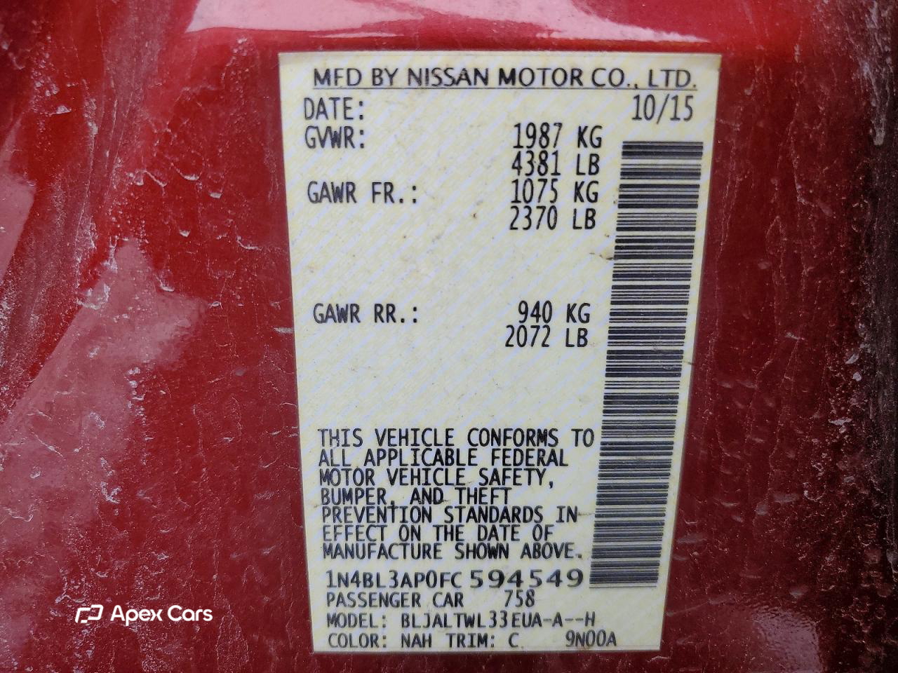 Nissan Altima 2015