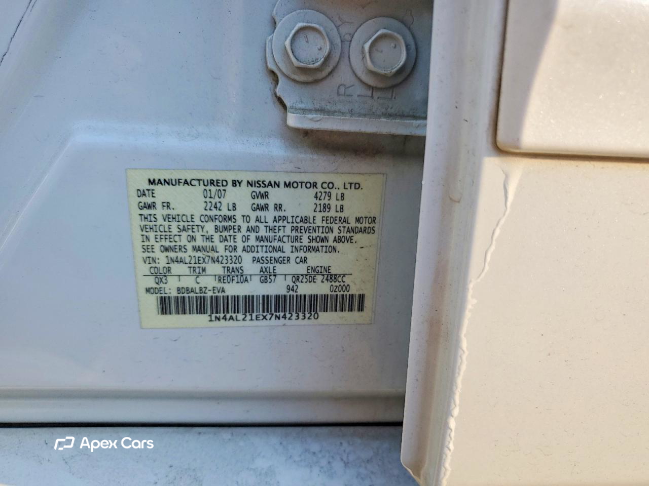 Nissan Altima 2007