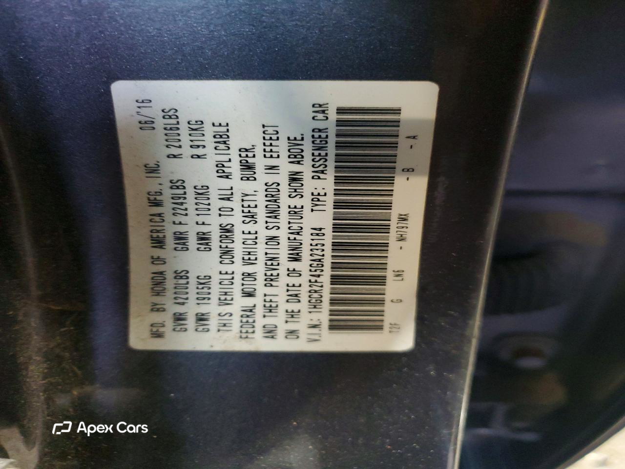 Honda Accord 2016
