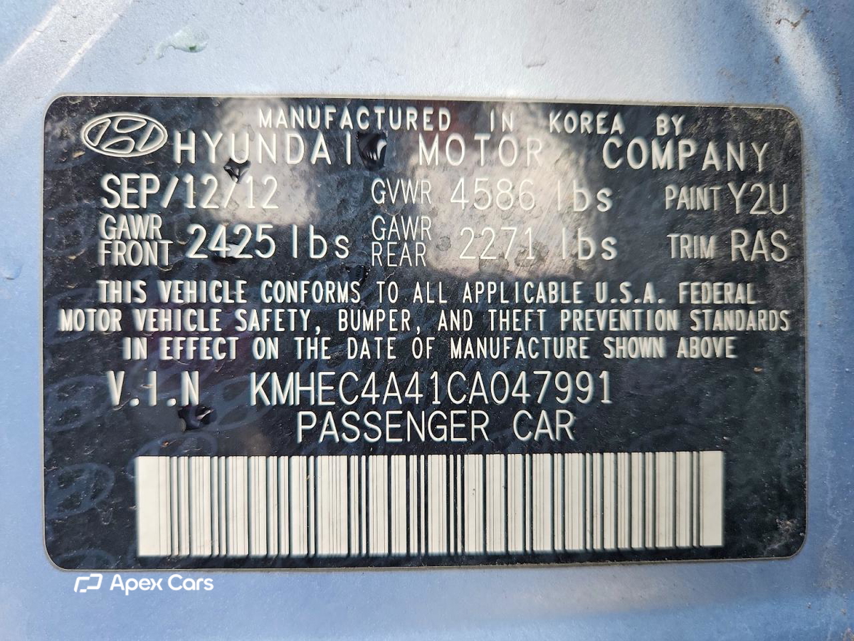 Hyundai Sonata 2012