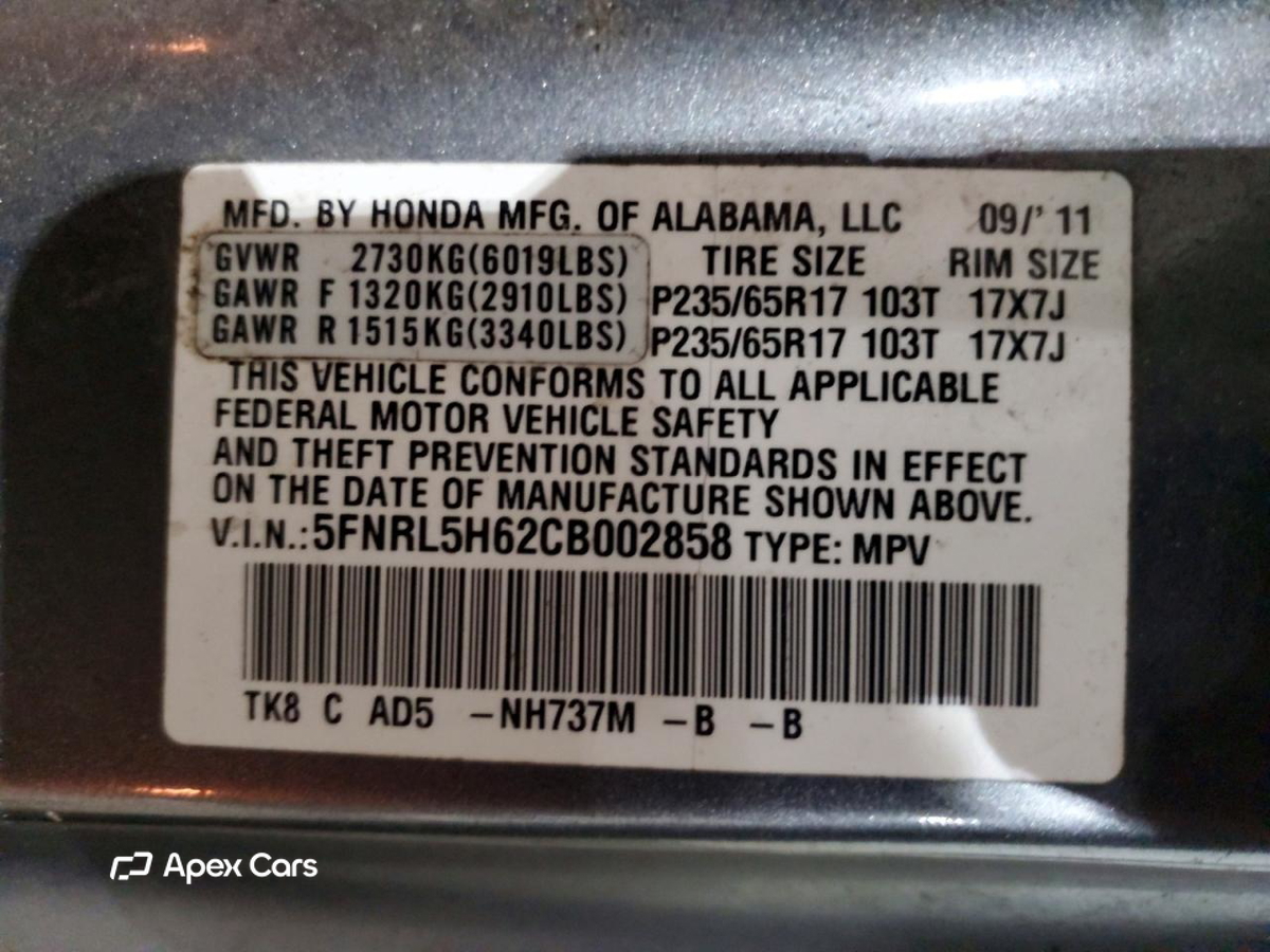 Honda Odyssey 2012