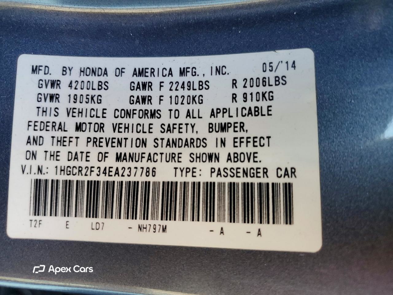 Honda Accord 2014