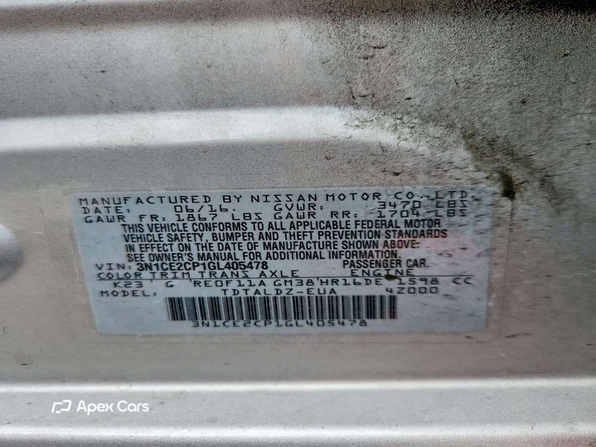Nissan Versa 2016