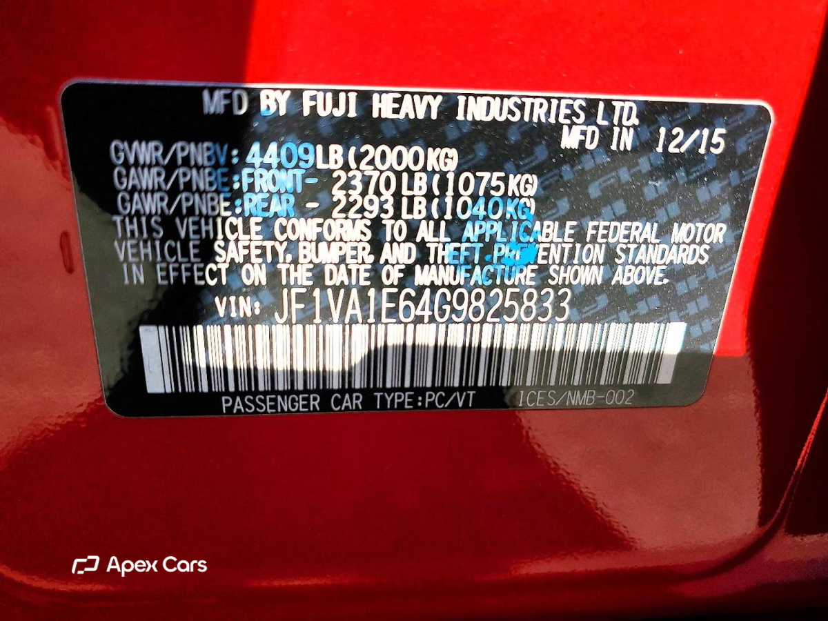Subaru WRX 2016