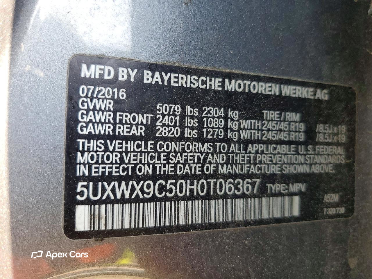 BMW X3 2017