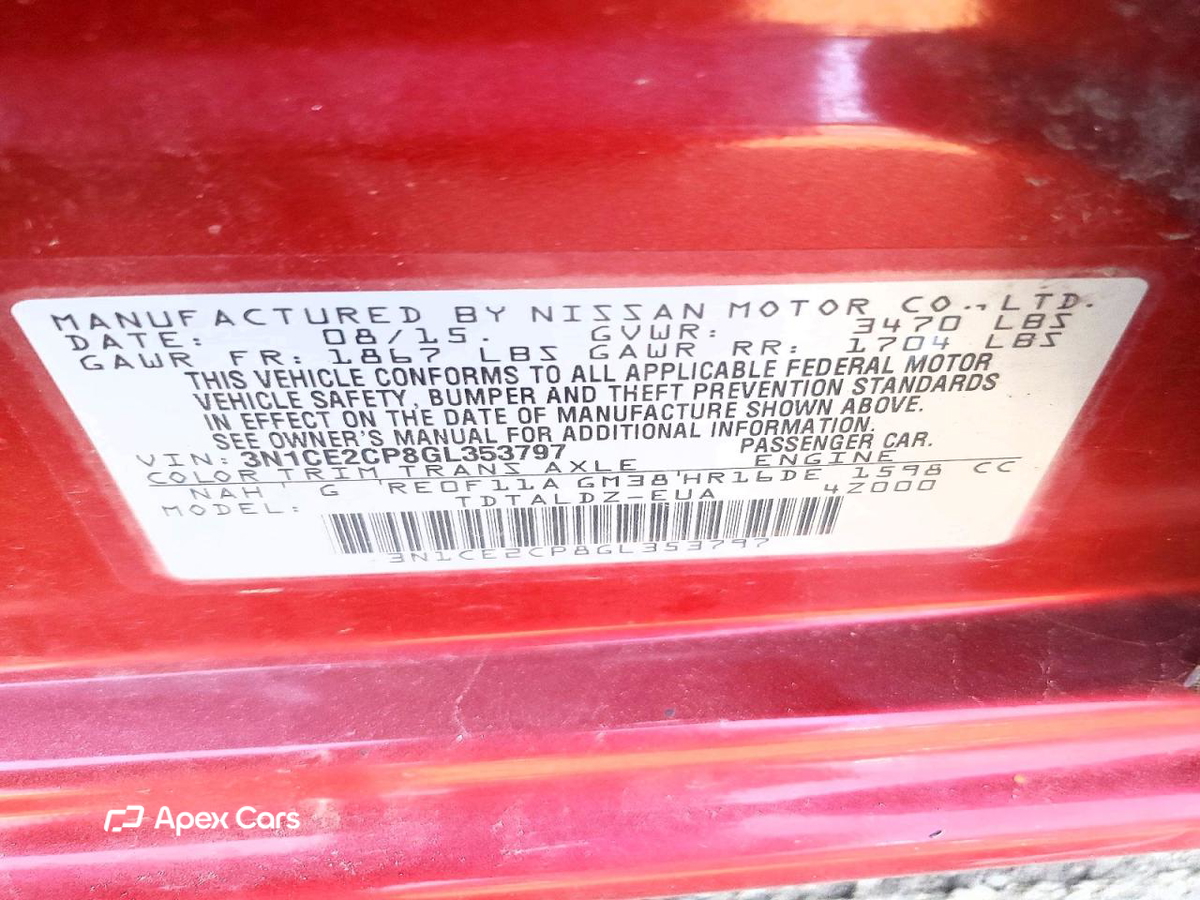 Nissan Versa 2016