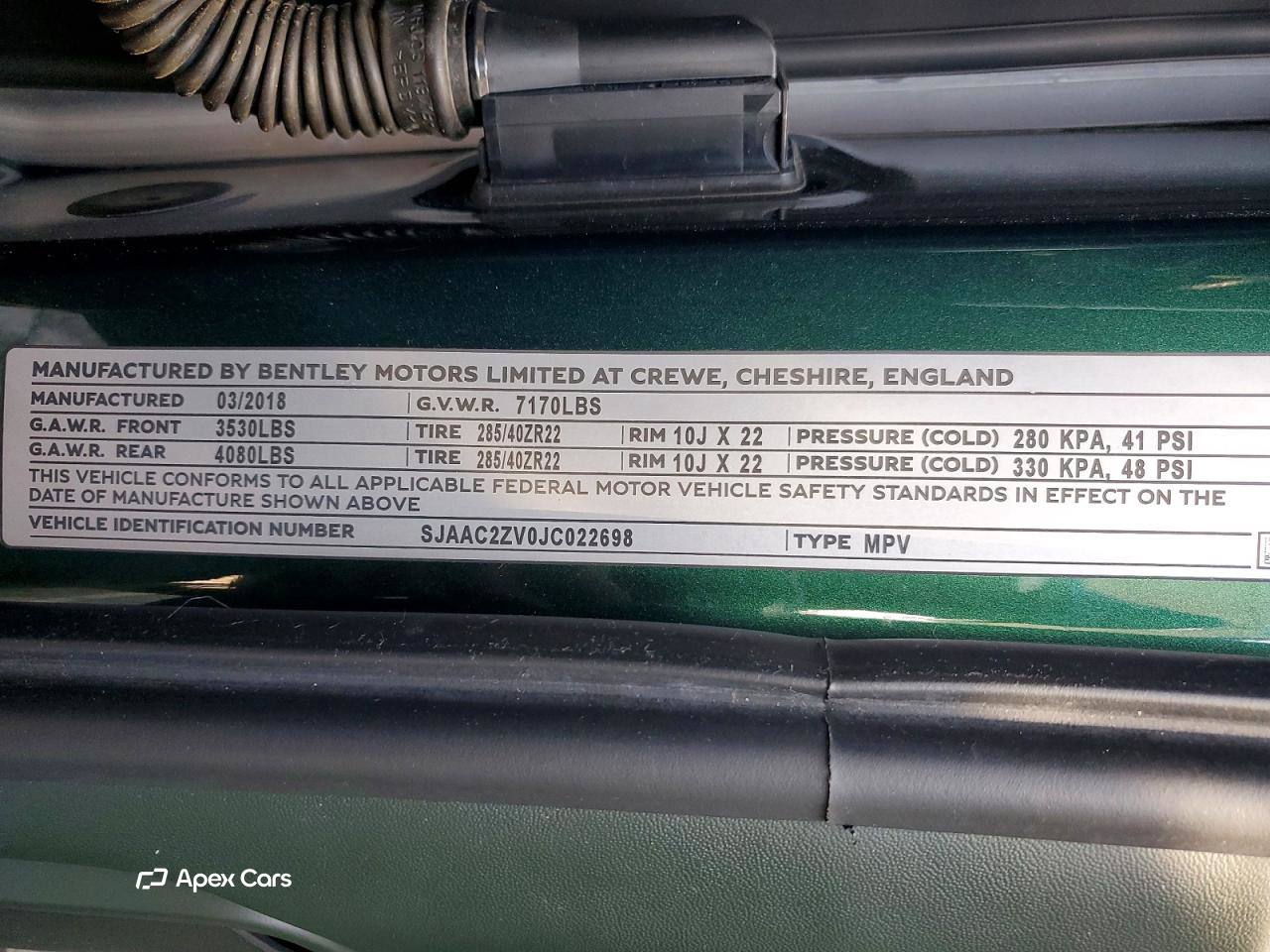 Bentley Bentayga 2018