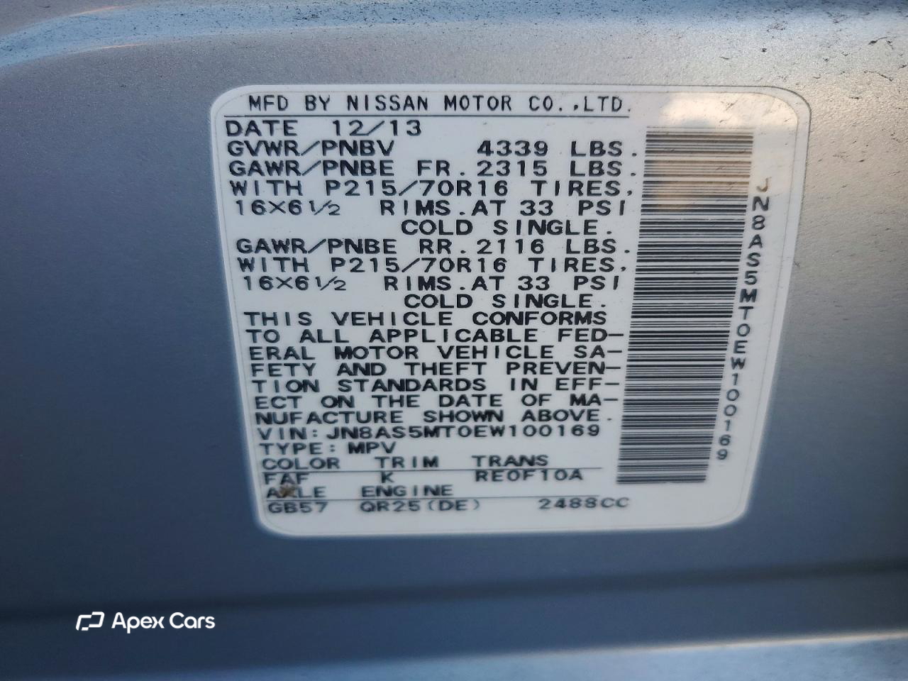 Nissan Rogue 2014