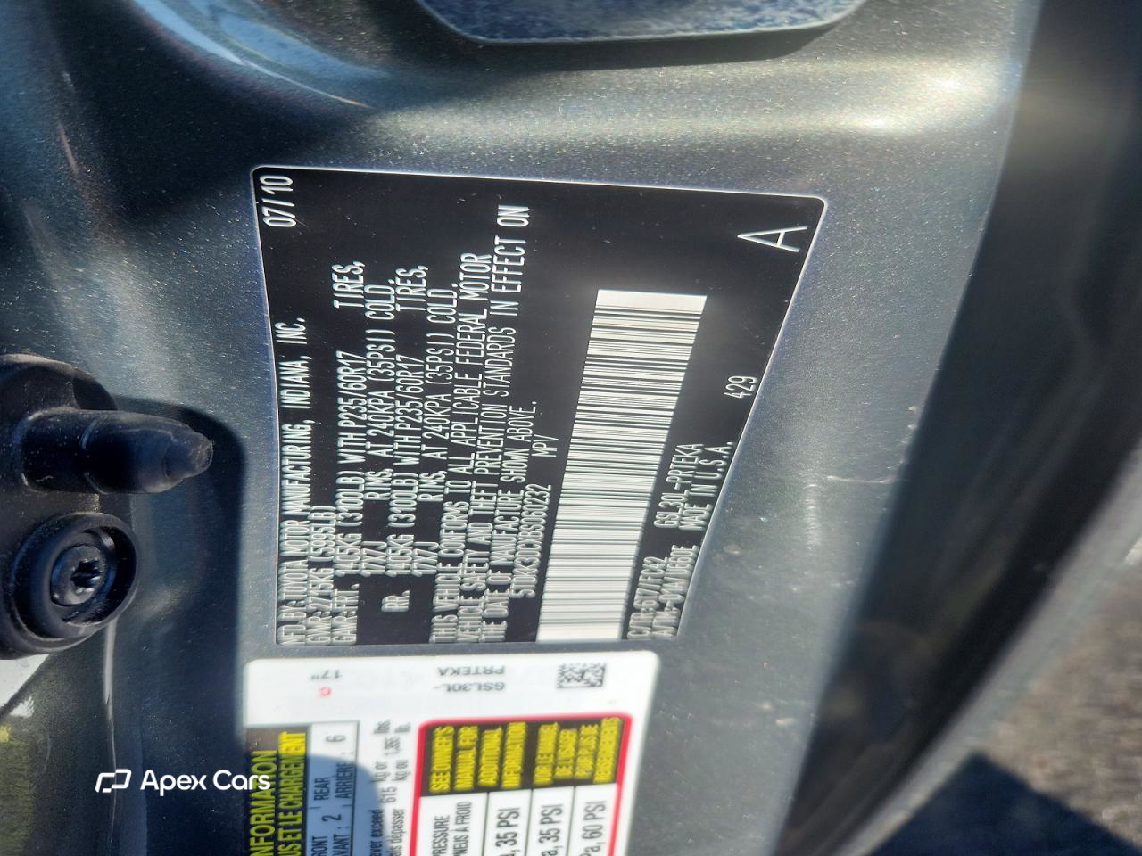 Toyota Sienna 2011