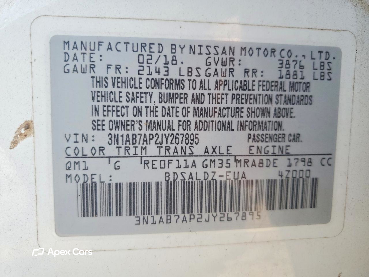 Nissan Sentra 2018