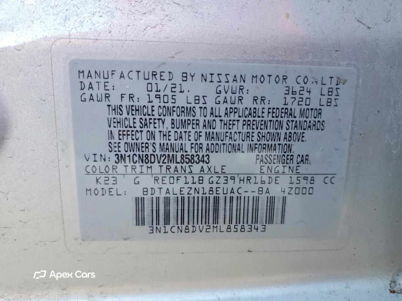 Nissan Versa 2021