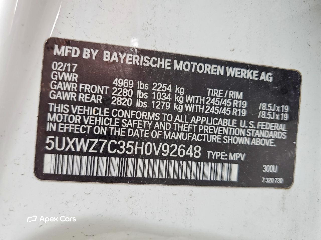 BMW X3 2017