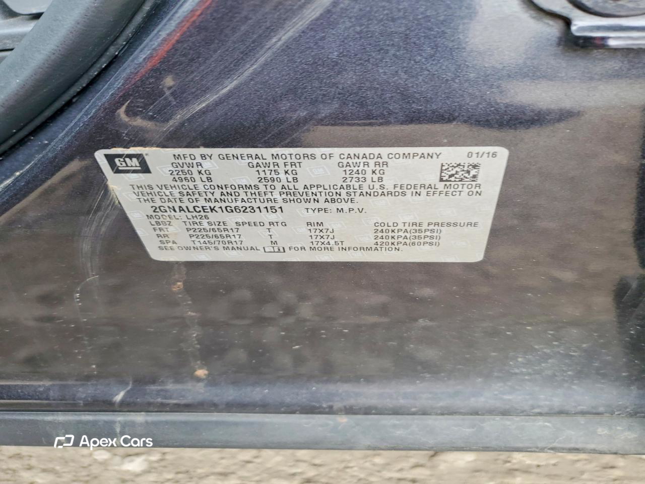 Chevrolet Equinox 2016