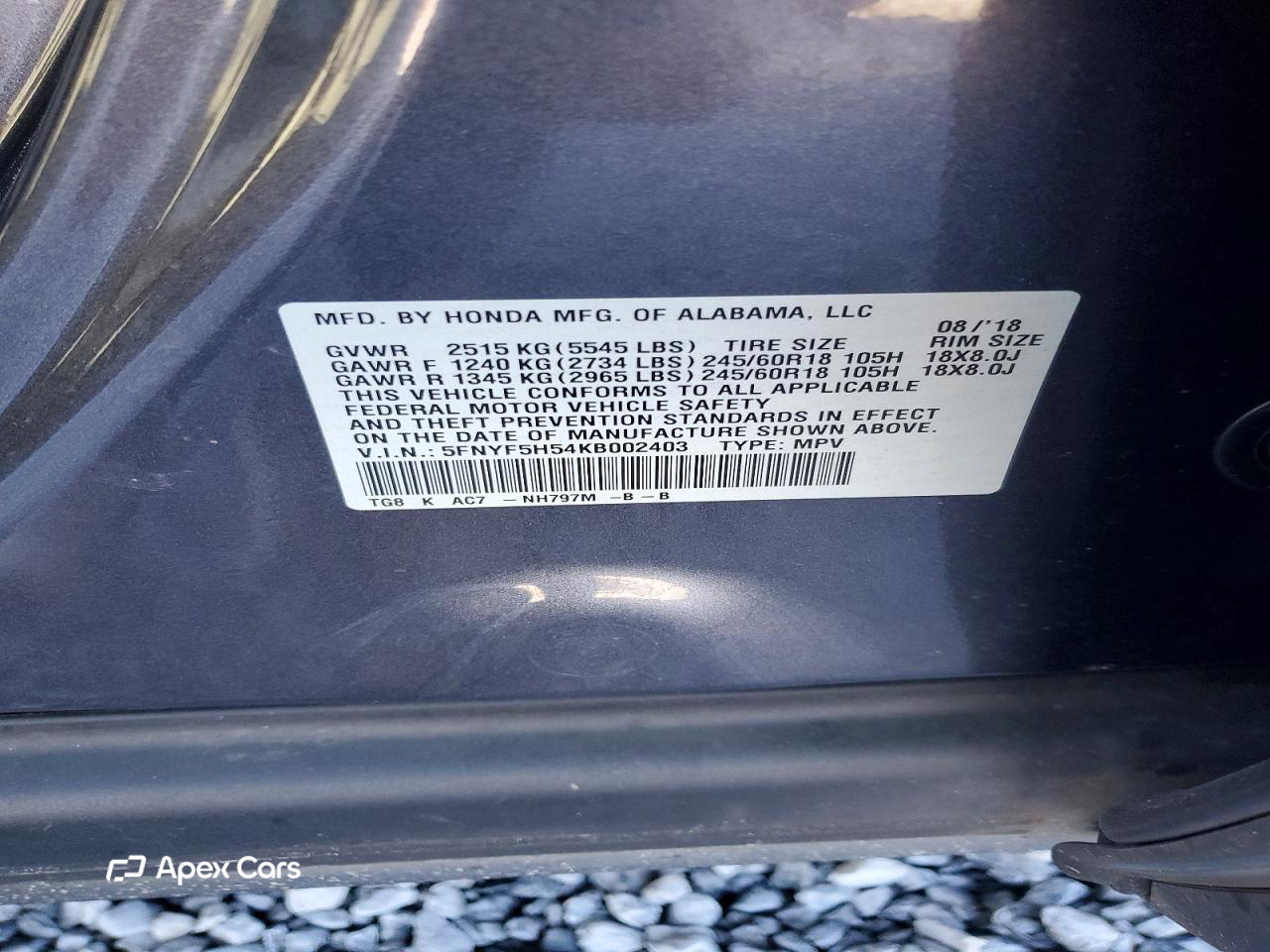 Honda Pilot 2019