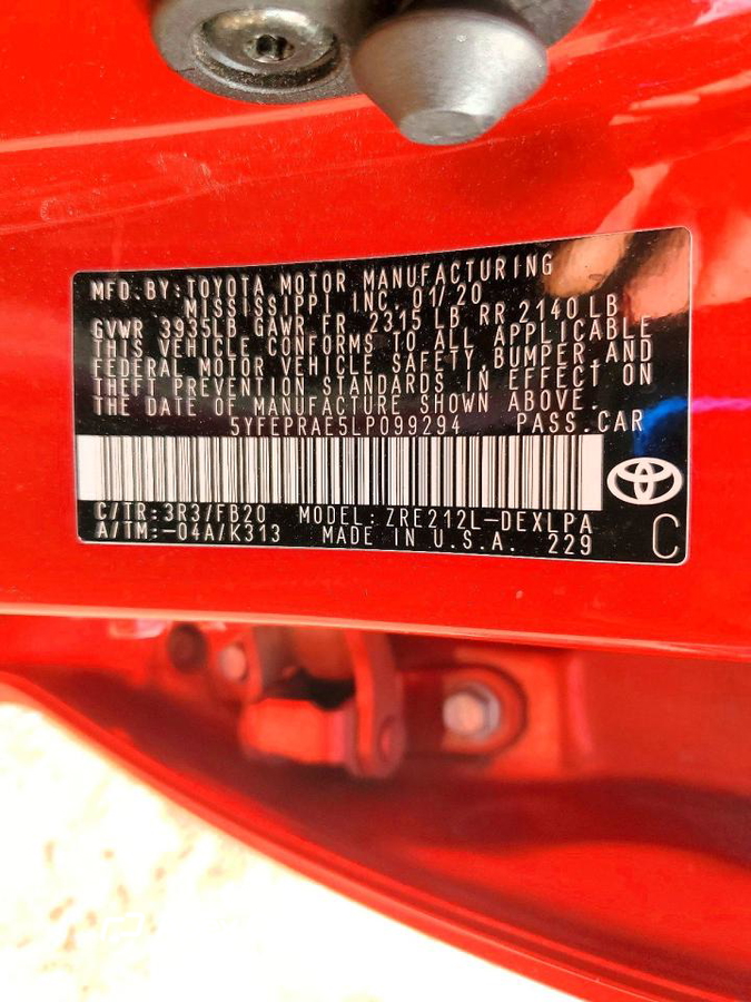 Toyota Corolla 2020