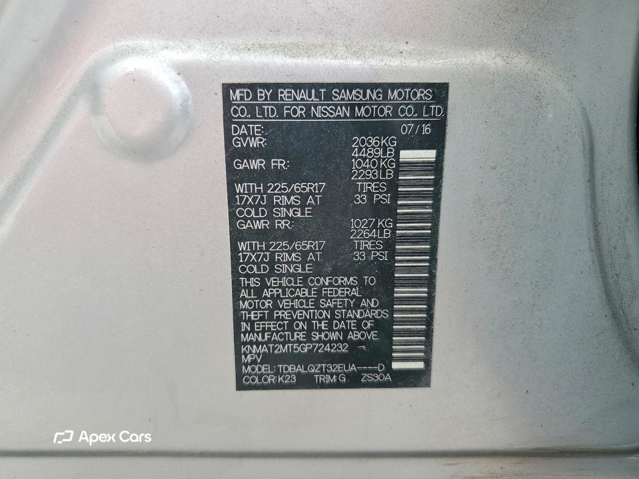 Nissan Rogue 2016