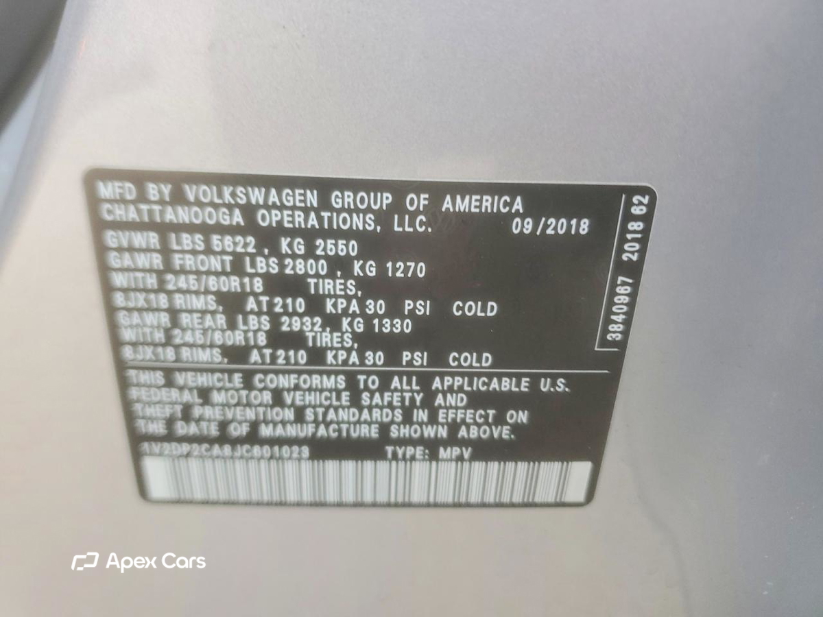 Volkswagen Atlas 2018