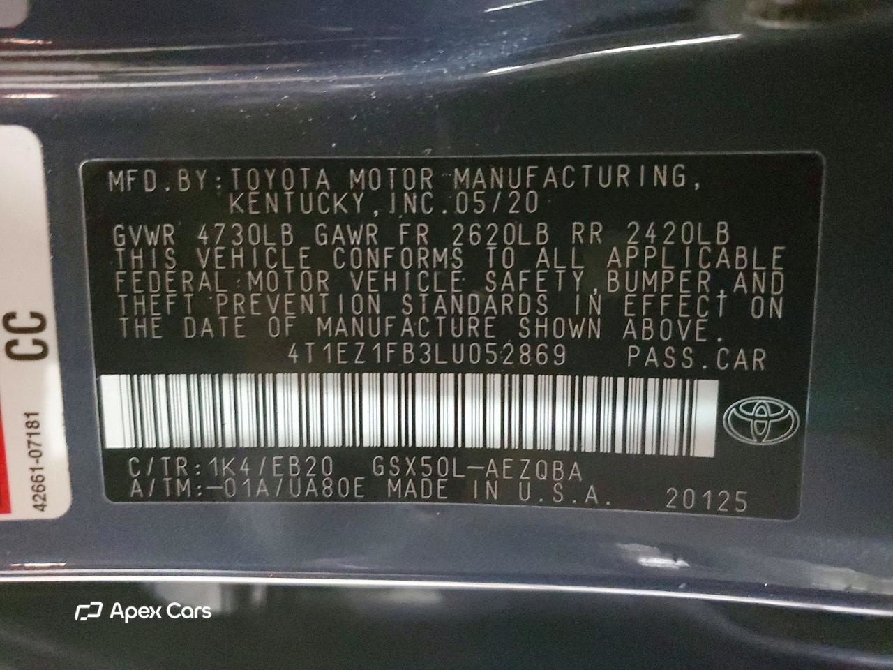 Toyota Avalon 2020