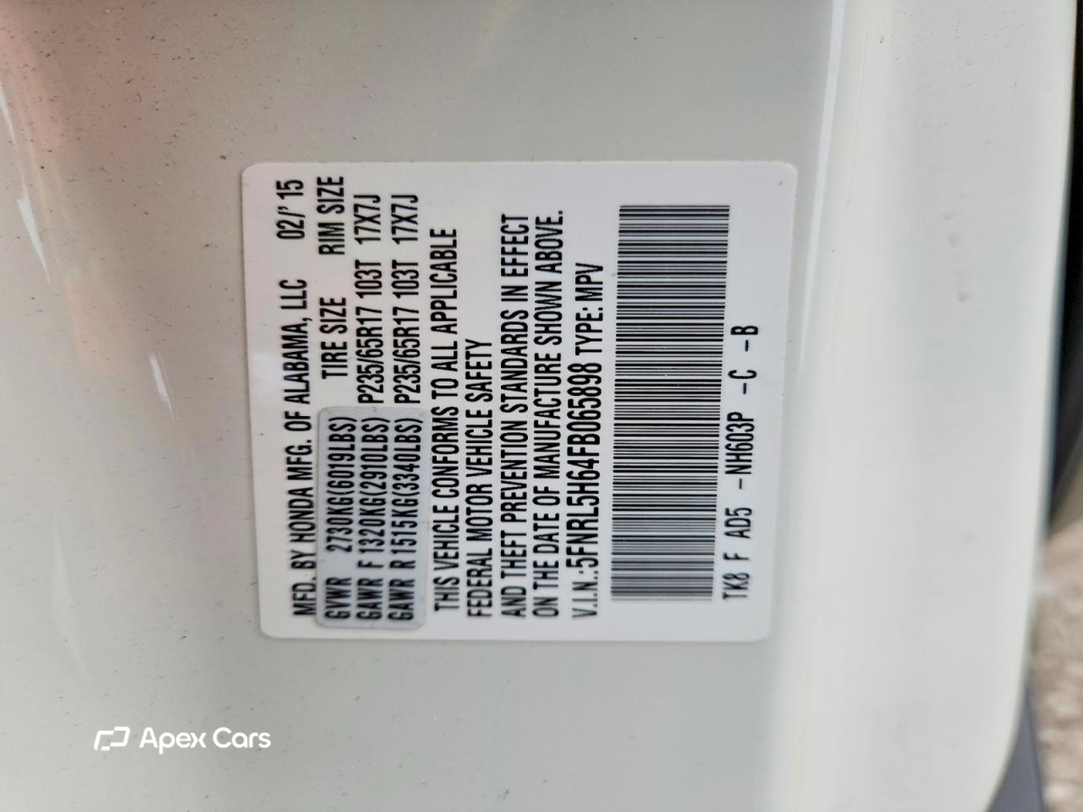 Honda Odyssey 2015