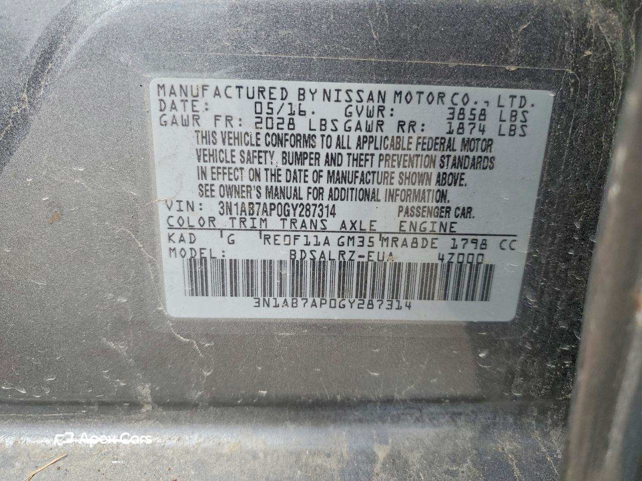 Nissan Sentra 2016