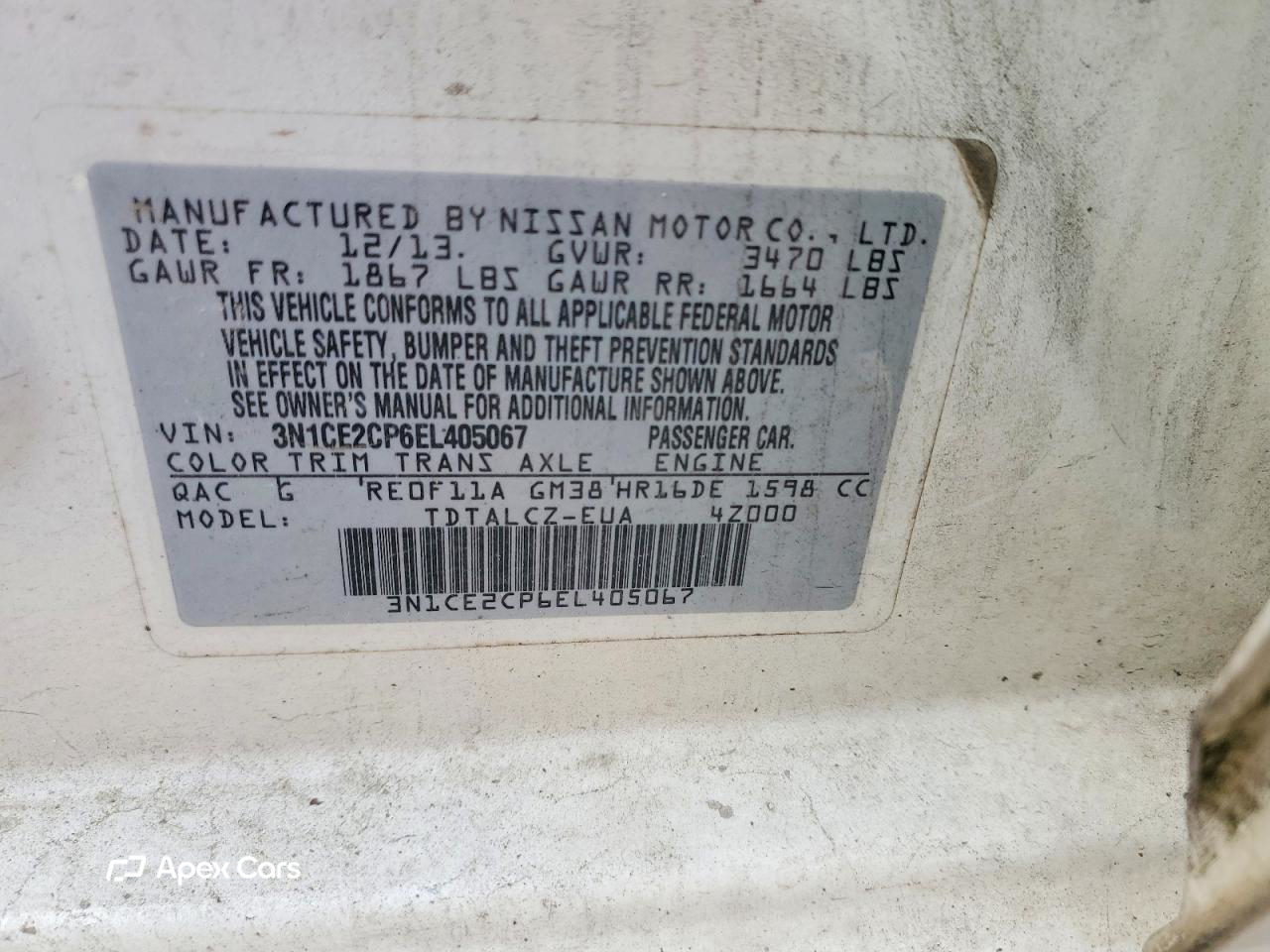 Nissan Versa 2014